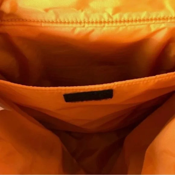 L.L. Bean Olive Canvas Backpack with Brown Leather Accents - Picture 9 of 12